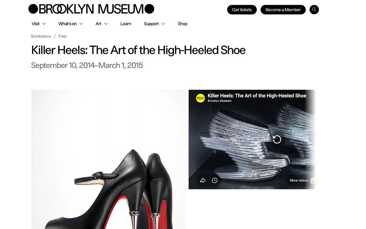 Killer Shoes On The Spotlight in NYC (min) Killer Shoes On The Spotlight in NYC | Brooklyn Museum